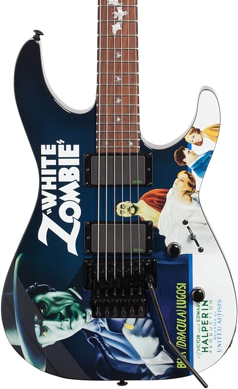 ESP LTD KH-WZ Kirk Hammett White Zombie Electric Guitar (with Case), Blemished, Body Straight Front