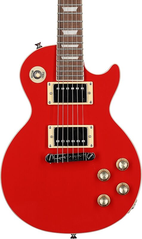Epiphone Power Player Les Paul Electric Guitar (with Gig Bag), Lava Red, USED, Blemished, Body Straight Front