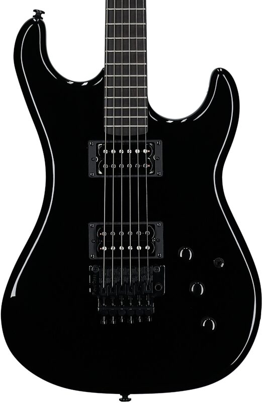 Kramer Pacer Carrera Electric Guitar, (with Gig Bag), Ebony, Body Straight Front