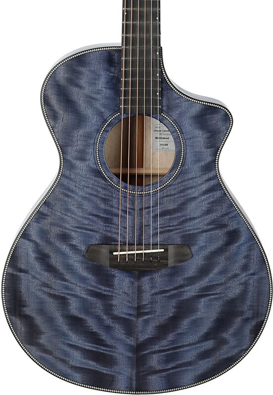 Breedlove Oregon Concert Stormy Night CE Thinline Acoustic-Electric Guitar (with Case), Stormy Night, Body Straight Front