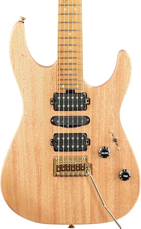 Charvel Pro-Mod DK24 HSH 2PT CM Electric Guitar, Natural Satin, Body Straight Front