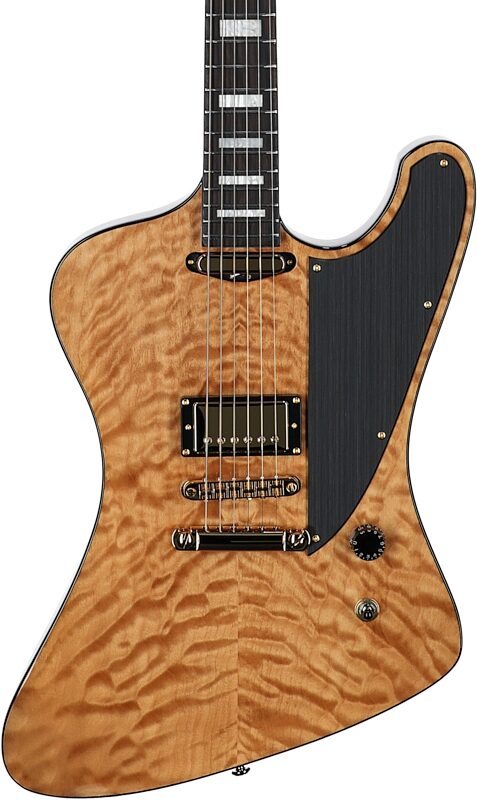 ESP LTD Caleb Shomo CS-II Phoenix Electric Guitar (with Case), Vintage Natural, Body Straight Front