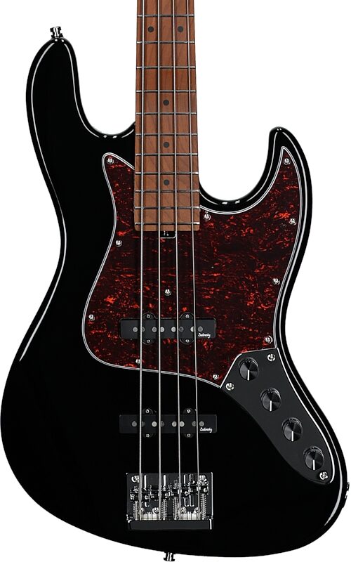 Sadowsky MetroExpress 21-Fret Vintage J/J Electric Bass, Maple Fingerboard, Black, Body Straight Front