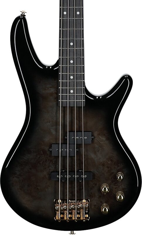 Ibanez GSR200PC Gio Electric Bass, Transparent Pale Black Burst, Body Straight Front