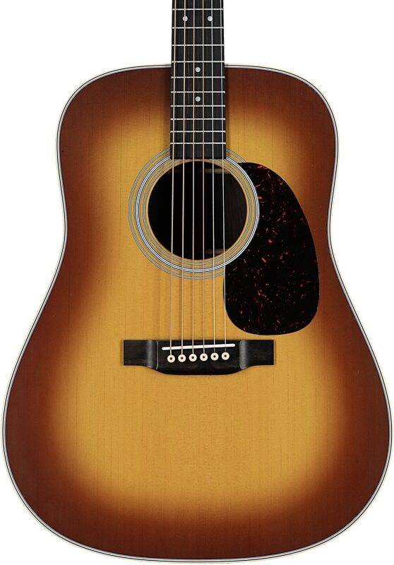 Martin D-28 Satin Acoustic Guitar (with Case), Amberburst, Body Straight Front
