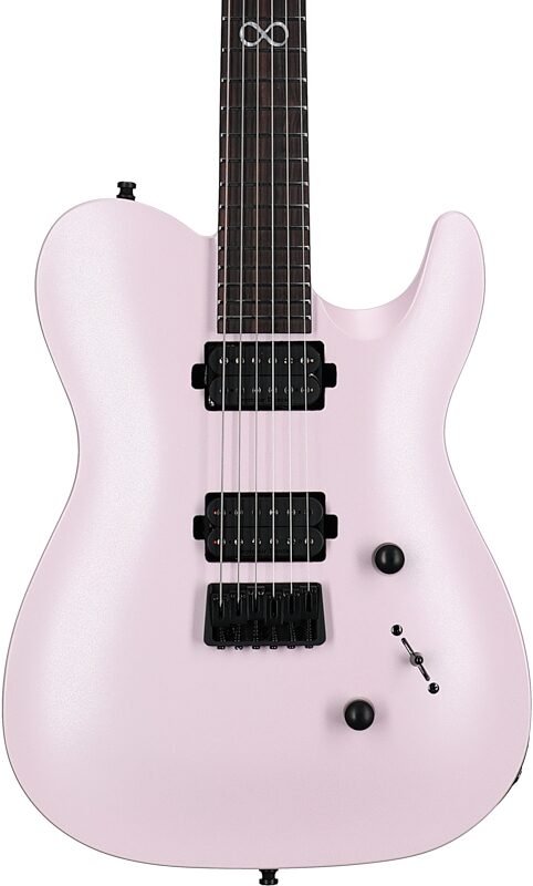 Chapman ML3 Pro Modern Electric Guitar, Coral Pink Satin Metallic, Body Straight Front
