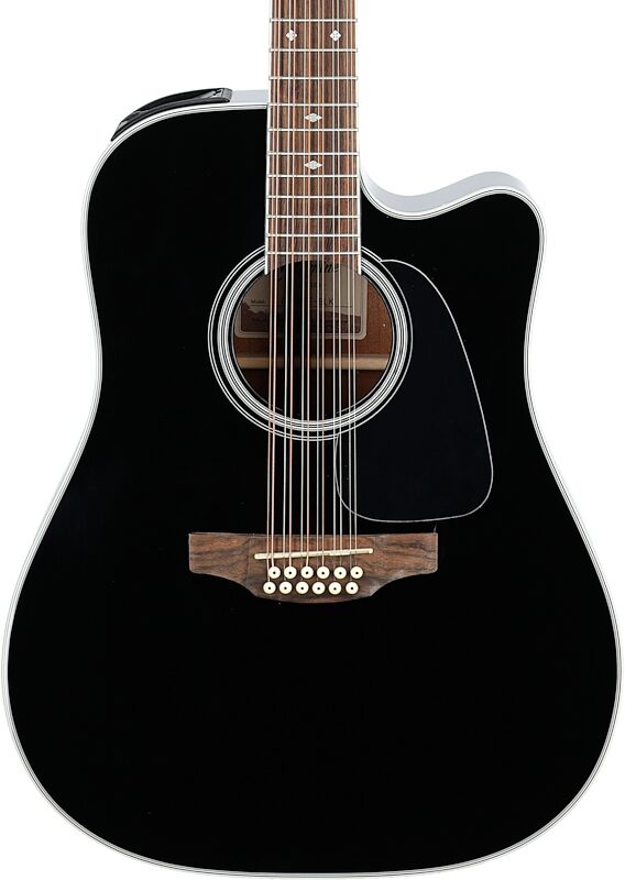Takamine GD38CE Acoustic-Electric Guitar, 12-String, Black, Body Straight Front