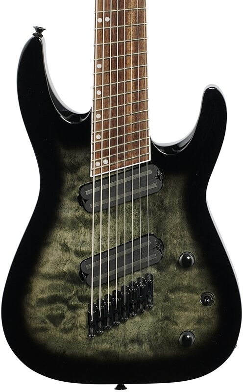 Jackson X Soloist Arch SLATX8Q Electric Guitar, Transparent Black, USED, Blemished, Body Straight Front