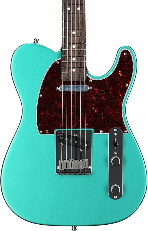 Fender Susan Tedeschi Telecaster Electric Guitar (with Case), Aged Carribbean, Body Straight Front