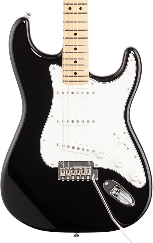 Fender Player Stratocaster Electric Guitar (Maple Fingerboard), Black, Body Straight Front
