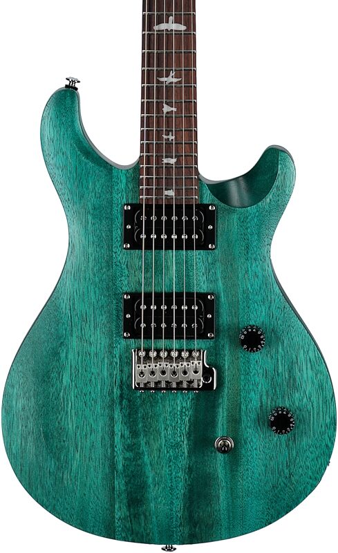 PRS Paul Reed Smith SE CE24 Standard Electric Guitar (with Gig Bag), Satin Turquoise, Body Straight Front