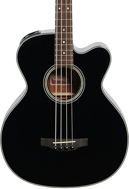 Takamine GB-30CE Acoustic-Electric Bass, Black, Body Straight Front