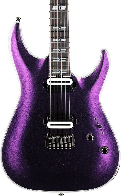 Schecter C1 SLS Custom Electric Guitar, Hollywood Supernova Metallic, Body Straight Front