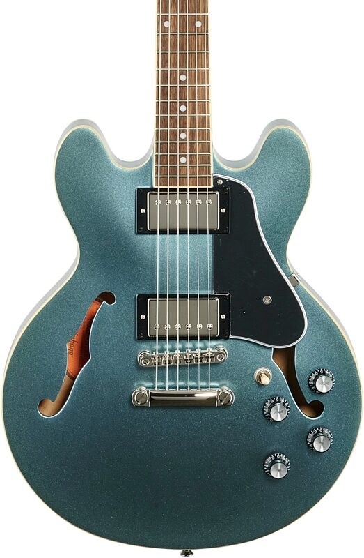 Epiphone ES-339 Semi-Hollowbody Electric Guitar, Pelham Blue, Body Straight Front