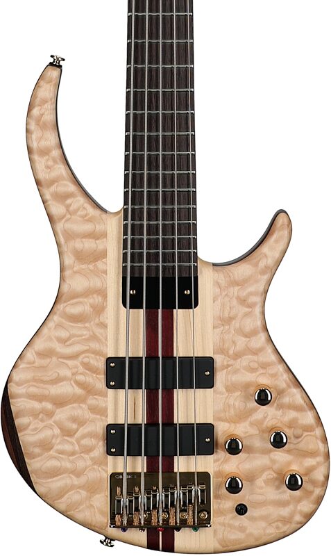 Tobias Classic V Electric Bass, 5-String (with Gig Bag), Satin Natural, Body Straight Front