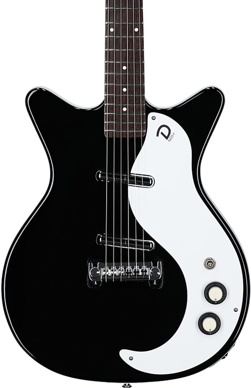 Danelectro '59 MOD NOS Electric Guitar, Black, Body Straight Front