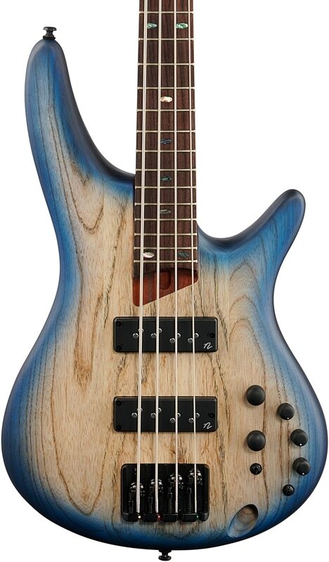 Ibanez SR600E Electric Bass, Cosmic Blue Starburst Flat, Body Straight Front