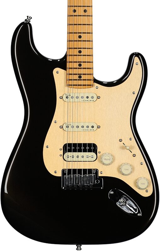 Fender American Ultra Stratocaster HSS Electric Guitar, Maple Fingerboard (with Case), Texas Tea, USED, Blemished, Body Straight Front