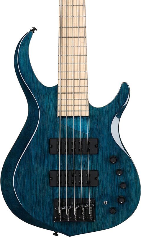 Sire Marcus Miller M2 5-String Electric Bass, Transparent Blue, Body Straight Front