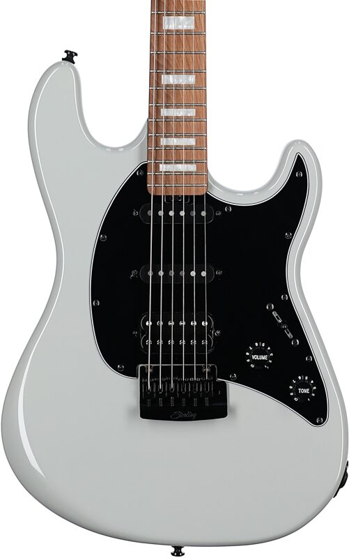 Sterling by Music Man Cutlass CT50 Plus Electric Guitar, Chalk Gray, Scratch and Dent, Body Straight Front