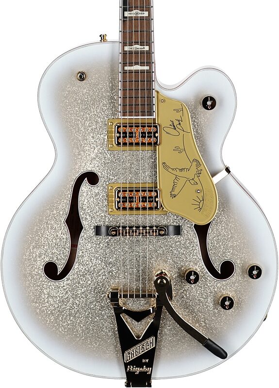 Gretsch Limited Edition G6136TGOR Orville Peck Falcon Electric Guitar, Oro Spark, Body Straight Front