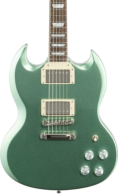 Epiphone SG Muse Electric Guitar, Wanderlust Green Metallic, Body Straight Front