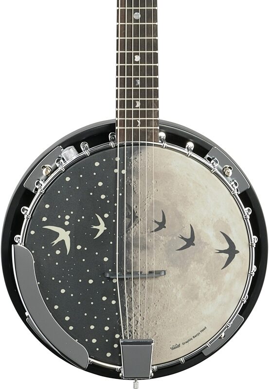 Luna Moonbird Acoustic-Electric Banjo, 6-String, New, Body Straight Front