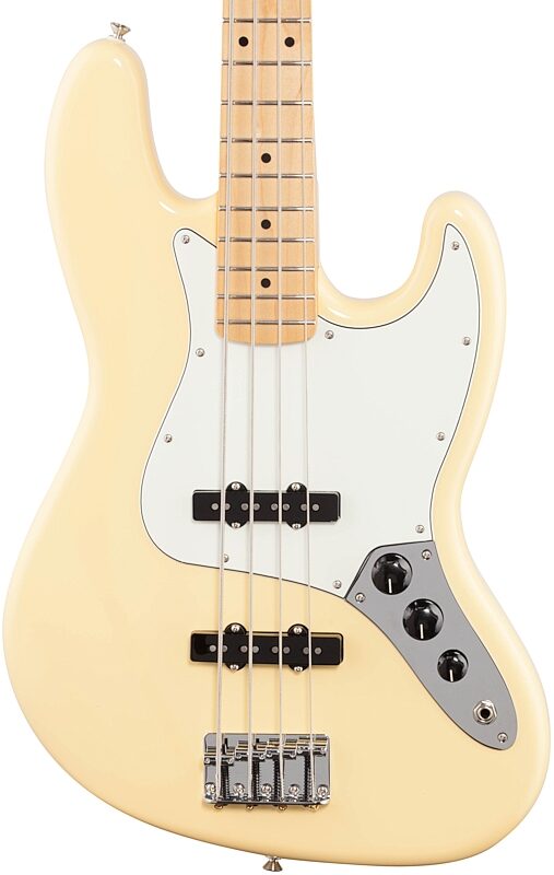Fender Player Jazz Electric Bass, Maple Fingerboard, Buttercream, Body Straight Front