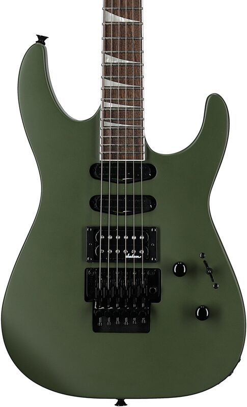 Jackson X Series Soloist SL3X DX Electric Guitar, Matte Army Drab, Body Straight Front