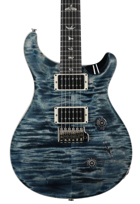 PRS Paul Reed Smith Custom 24 Gen III Electric Guitar (with Case), Faded Whale Blue, Blemished, Body Straight Front