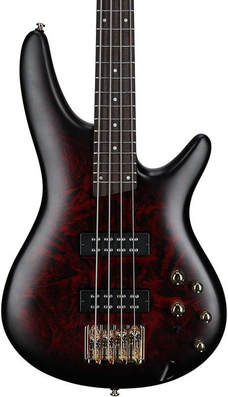 Ibanez SR300EDX Electric Bass Guitar, Wine Red Frozen Matte, Body Straight Front