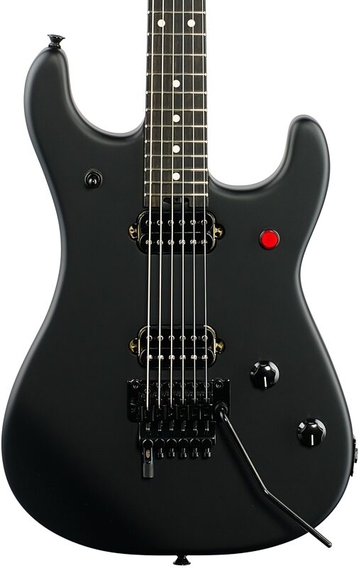 EVH Eddie Van Halen 5150 Series Standard Electric Guitar, Stealth Black, with Ebony Fingerboard, Body Straight Front