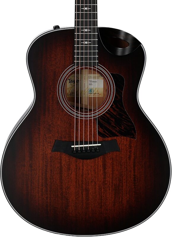 Taylor 326ce Grand Symphony Acoustic-Electric Guitar (with Case), Shaded Edgeburst, Body Straight Front