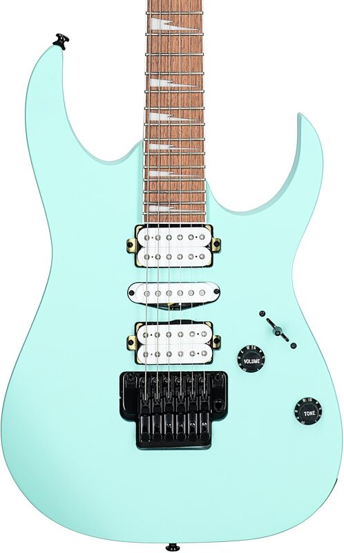 Ibanez RG470DX Electric Guitar, Sea Foam Green Matte, Body Straight Front