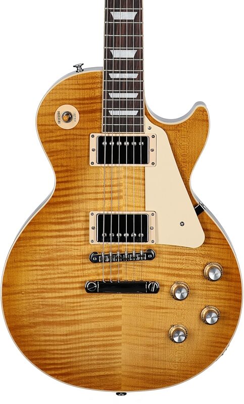 Gibson Exclusive Les Paul Standard '60s AAA Top Electric Guitar (with Case), Dirty Lemon, Blemished, Body Straight Front