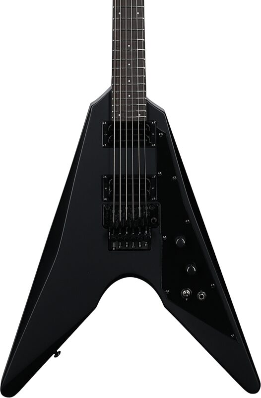 Dunable Asteroid DE Electric Guitar (with Gig Bag), Matte Black, Body Straight Front