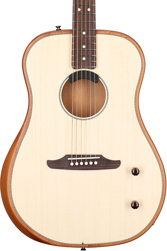Fender Highway Dreadnought Acoustic-Electric Guitar (with Gig Bag), Natural, Body Straight Front