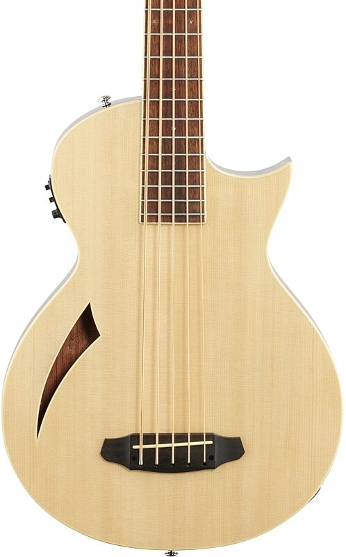ESP LTD TL5 Thinline Acoustic-Electric Bass, Natural, Body Straight Front