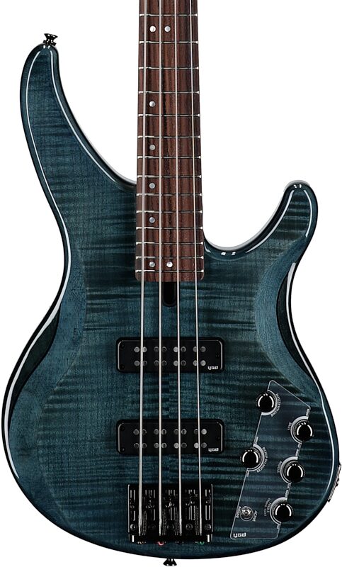 Yamaha TRBX604FM Electric Bass, Indigo Blue, Body Straight Front