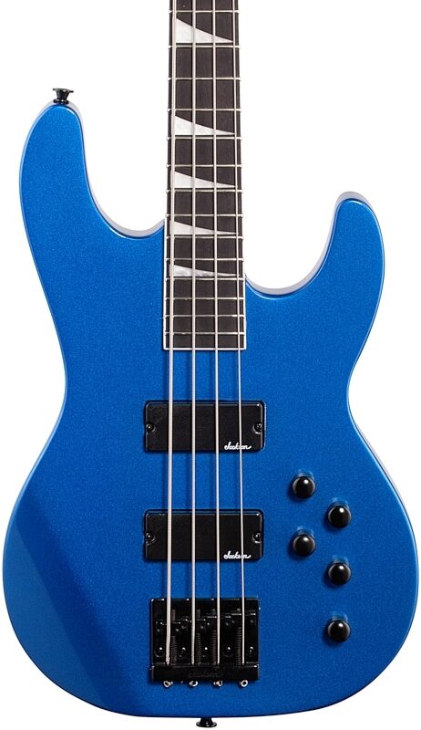 Jackson JS3 Concert Electric Bass, Amaranth Fingerboard, Metallic Blue, Body Straight Front