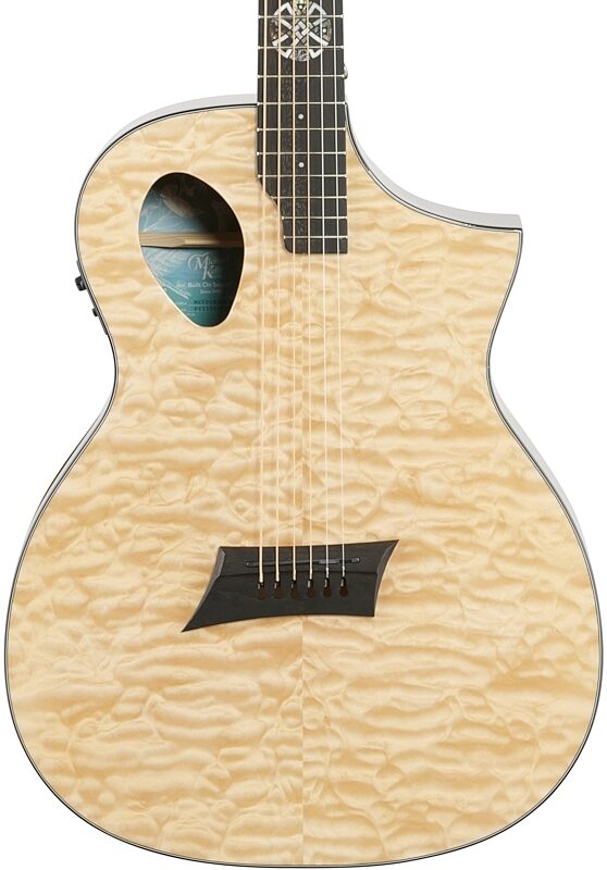 Michael Kelly Forte Port X Acoustic-Electric Guitar, Natural, Scratch and Dent, Body Straight Front