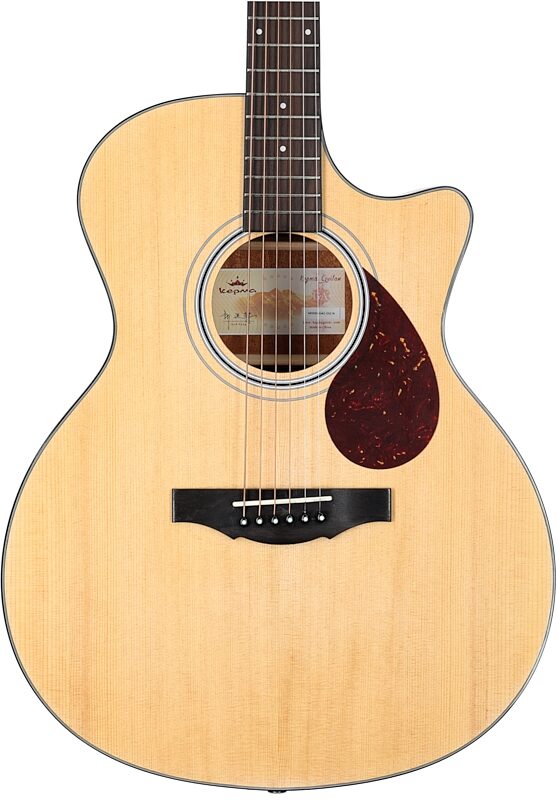 Kepma Elite Series GA2-232 Acoustic Guitar (with Gig Bag), Natural, Body Straight Front