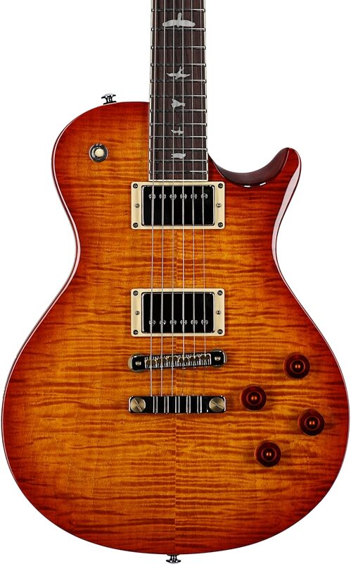PRS Paul Reed Smith SE McCarty 594 Singlecut Electric Guitar (with Gig Bag), Vintage Sunburst, Blemished, Body Straight Front