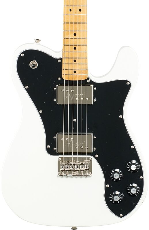 Squier Classic Vibe '70s Telecaster Deluxe Electric Guitar, with Maple Fingerboard, Olympic White, Body Straight Front