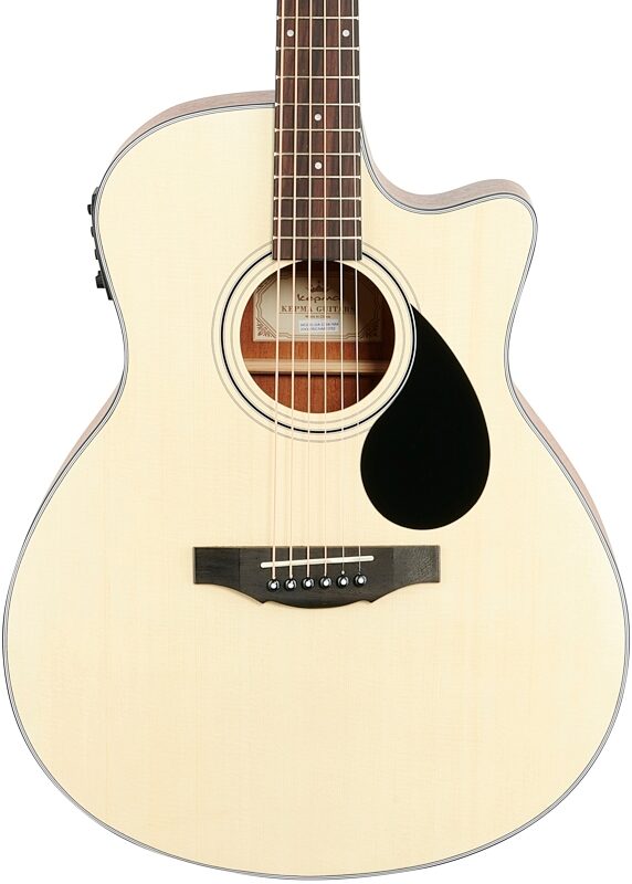 Kepma K3 Series GA3-130 Acoustic-Electric Guitar, Natural Matte, with K1 Pickup, Body Straight Front