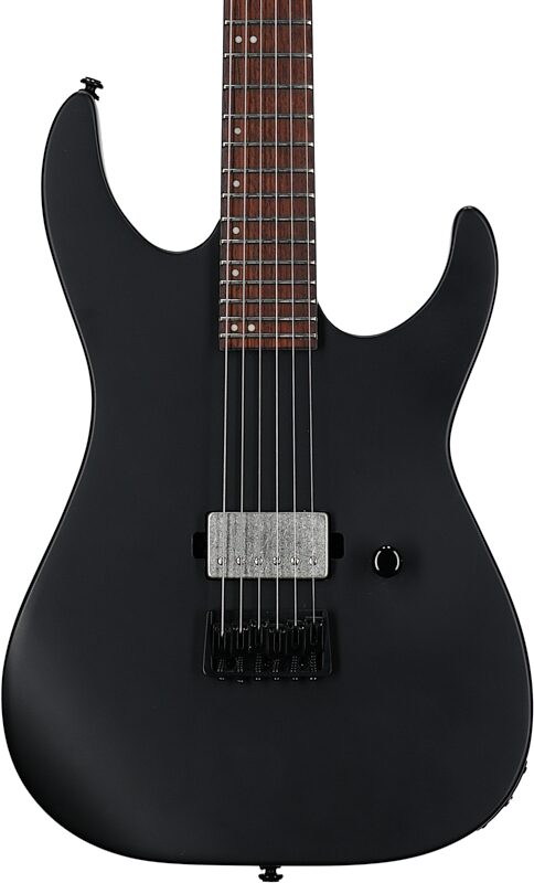 ESP LTD M-201HT Electric Guitar, Black Satin, Body Straight Front