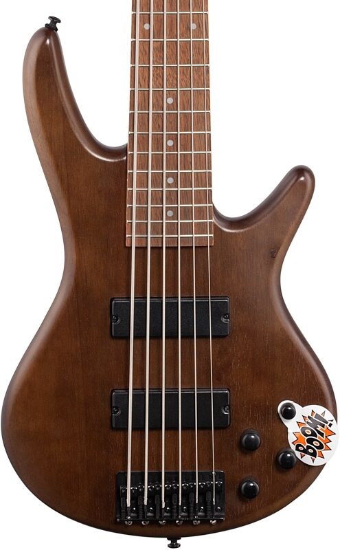 Ibanez GSR206 6-String Electric Bass, Walnut Flat, Body Straight Front