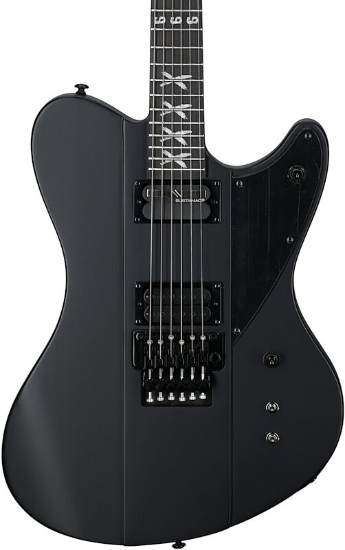 Schecter Riggs Ultra FR-S Electric Guitar, Satin Black, Body Straight Front