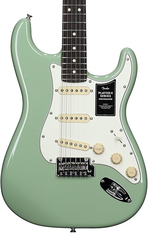 Fender Player II Stratocaster Electric Guitar, with Rosewood Fingerboard, Birch Green, Body Straight Front