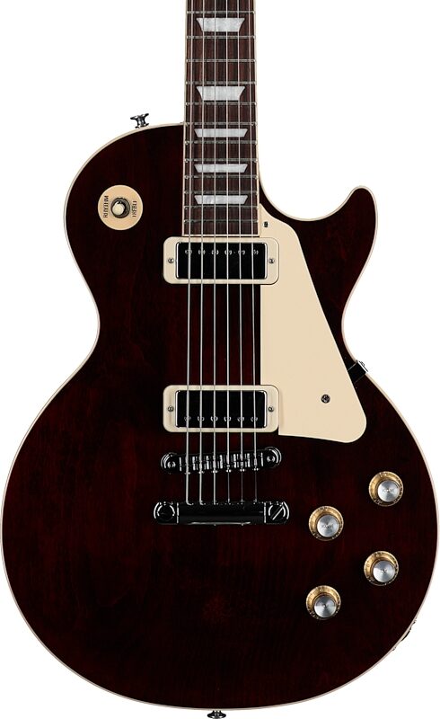 Gibson Les Paul Deluxe '70s Electric Guitar (with Case), Wine Red, Body Straight Front